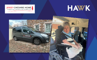 Hawk Provides Jersey Cheshire Home with New Wheelchair-Accessible Van for the Benefit of its Residents